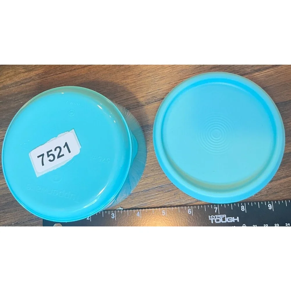 Tupperware 8pc (set of 4) Serve and Store Food Storage Canister Set blue teal